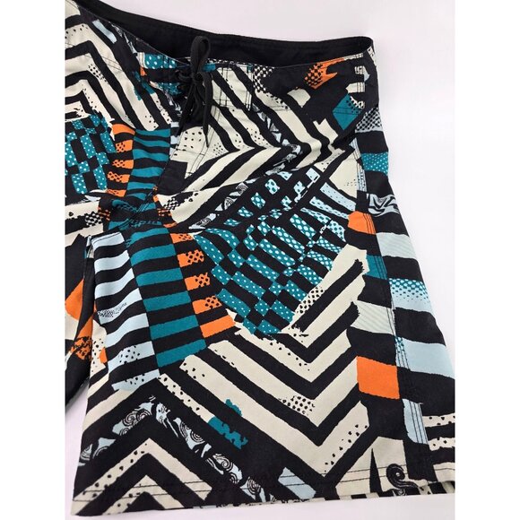 Kanu Surf, Men's Swim Trunks, Geometric Pattern, Beach Size 34 - Picture 3 of 11